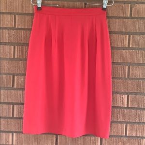 AFOLFO INTERNATIONAL RED PENCIL SKIRT
